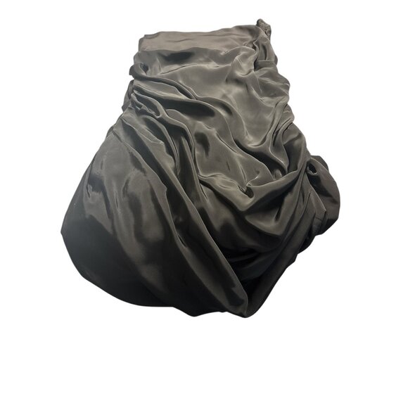 Whimsigoth Black Sleeveless Draped Cocktail Dress With Ruched Detailing - Elegan - Picture 13 of 13